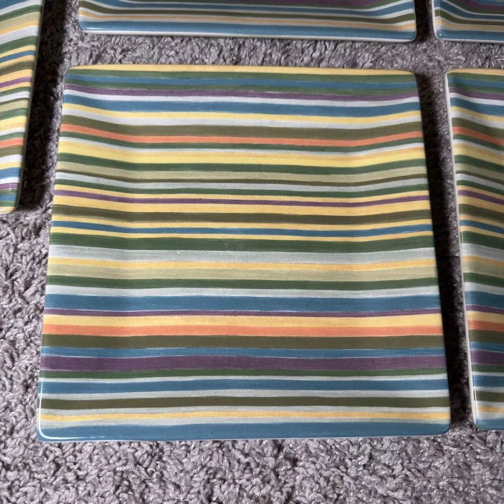Tabletops Gallery Aurora Square Salad Plates 8.25